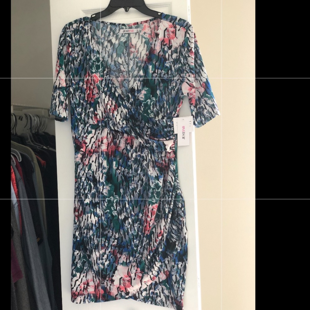 JustFab Wrap Dress Size Large